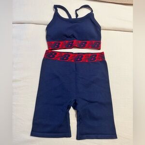 New Balance Workout Set Navy and Red